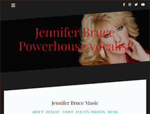 Tablet Screenshot of jenniferbrucemusic.com